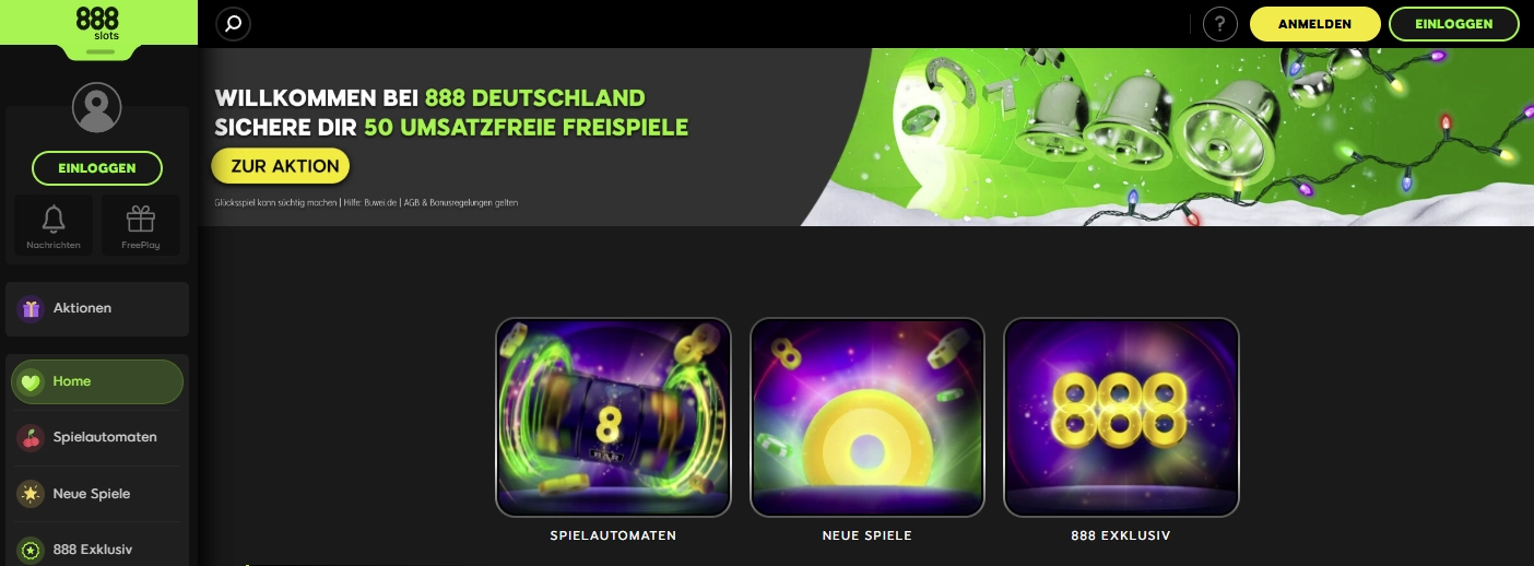 Premium-Lobby von 888 Casino